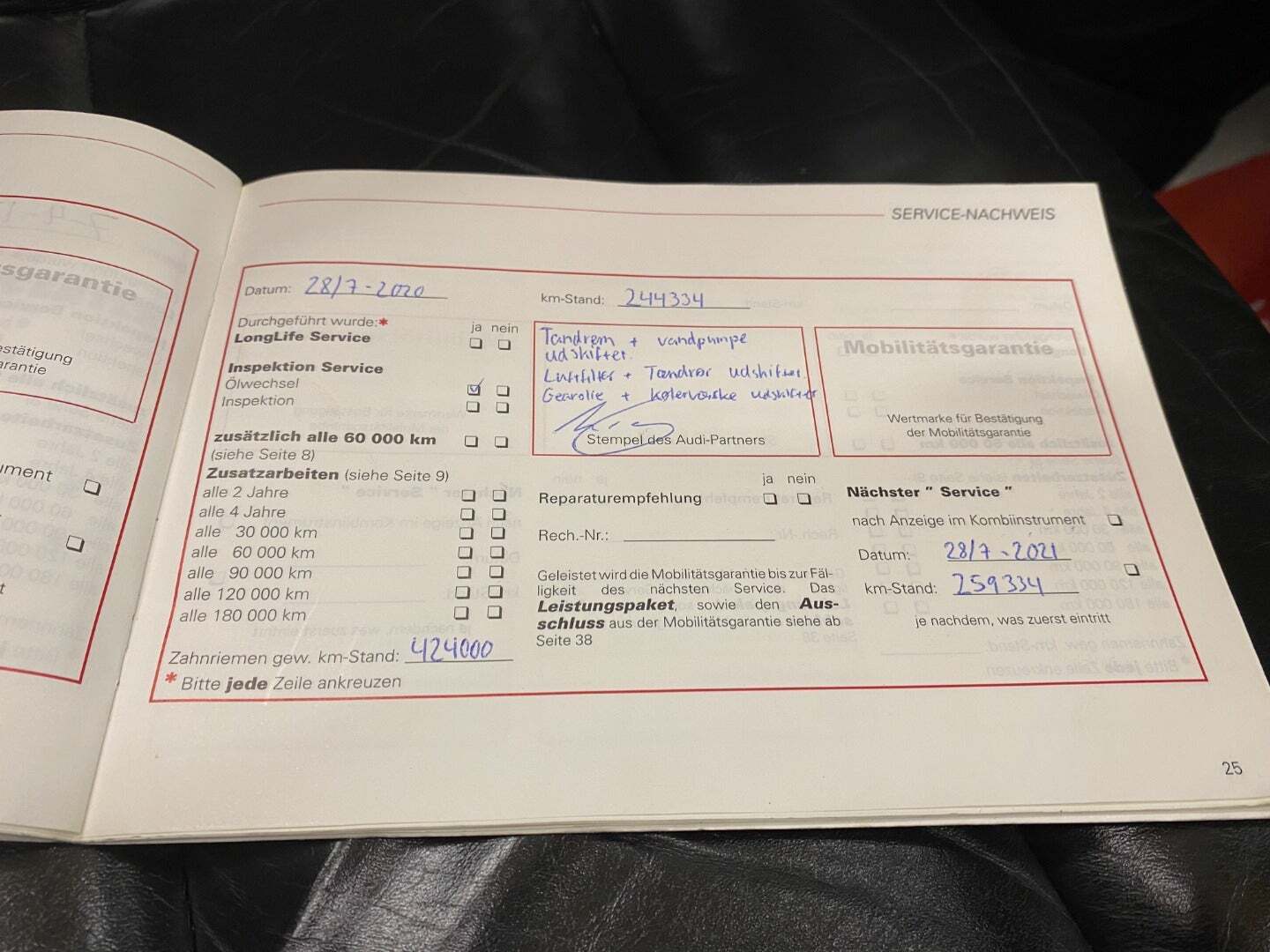 Sort Audi TT fra 2001 set udefra