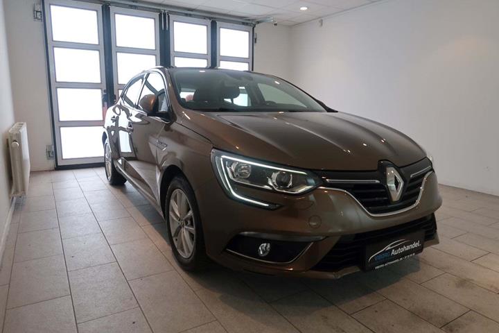Brun Renault Megane IV fra 2018 set udefra