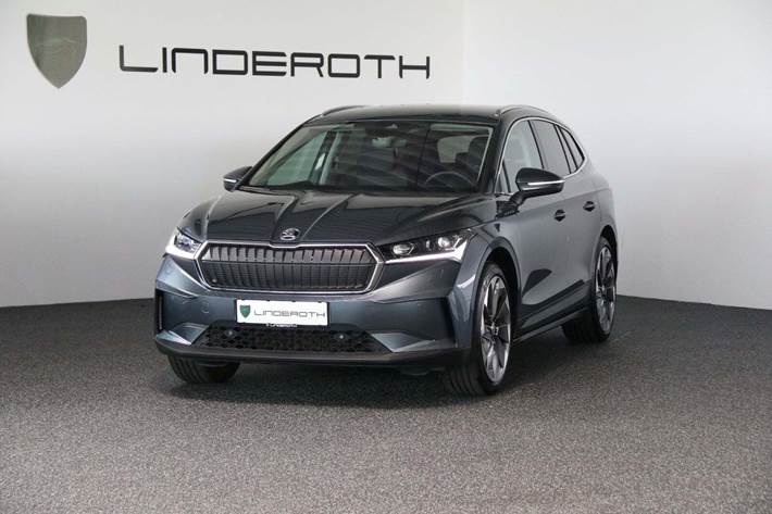 Grå Skoda Enyaq fra 2021