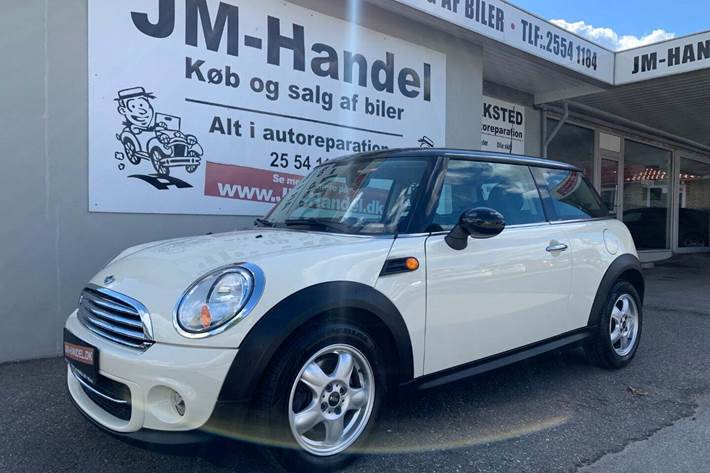 Hvid Mini Cooper fra 2012