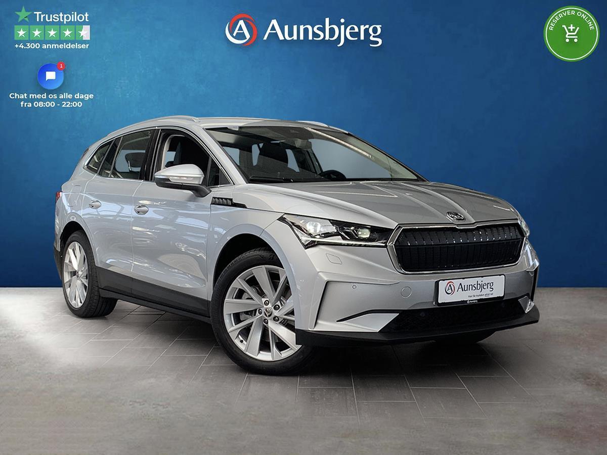 Grå Skoda Enyaq fra 2022