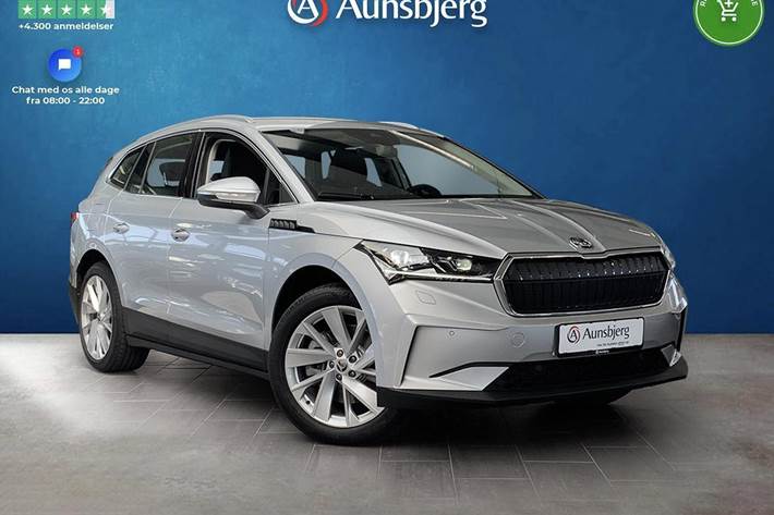 Grå Skoda Enyaq fra 2022