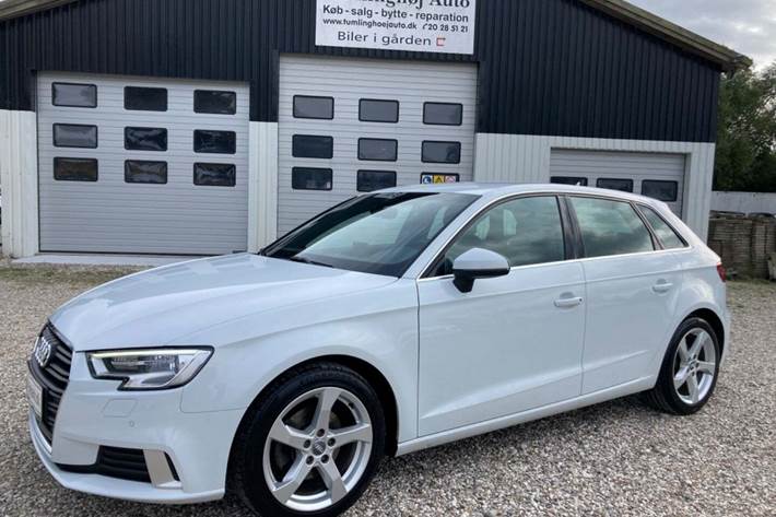 Hvid Audi A3 fra 2018