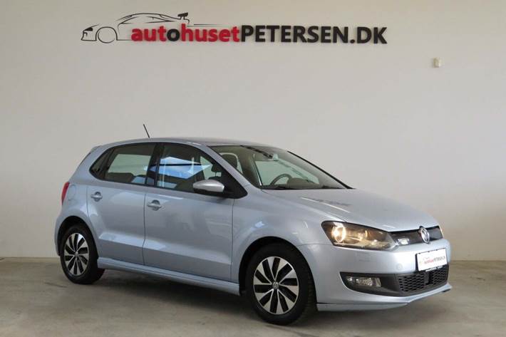 Blå VW Polo fra 2015