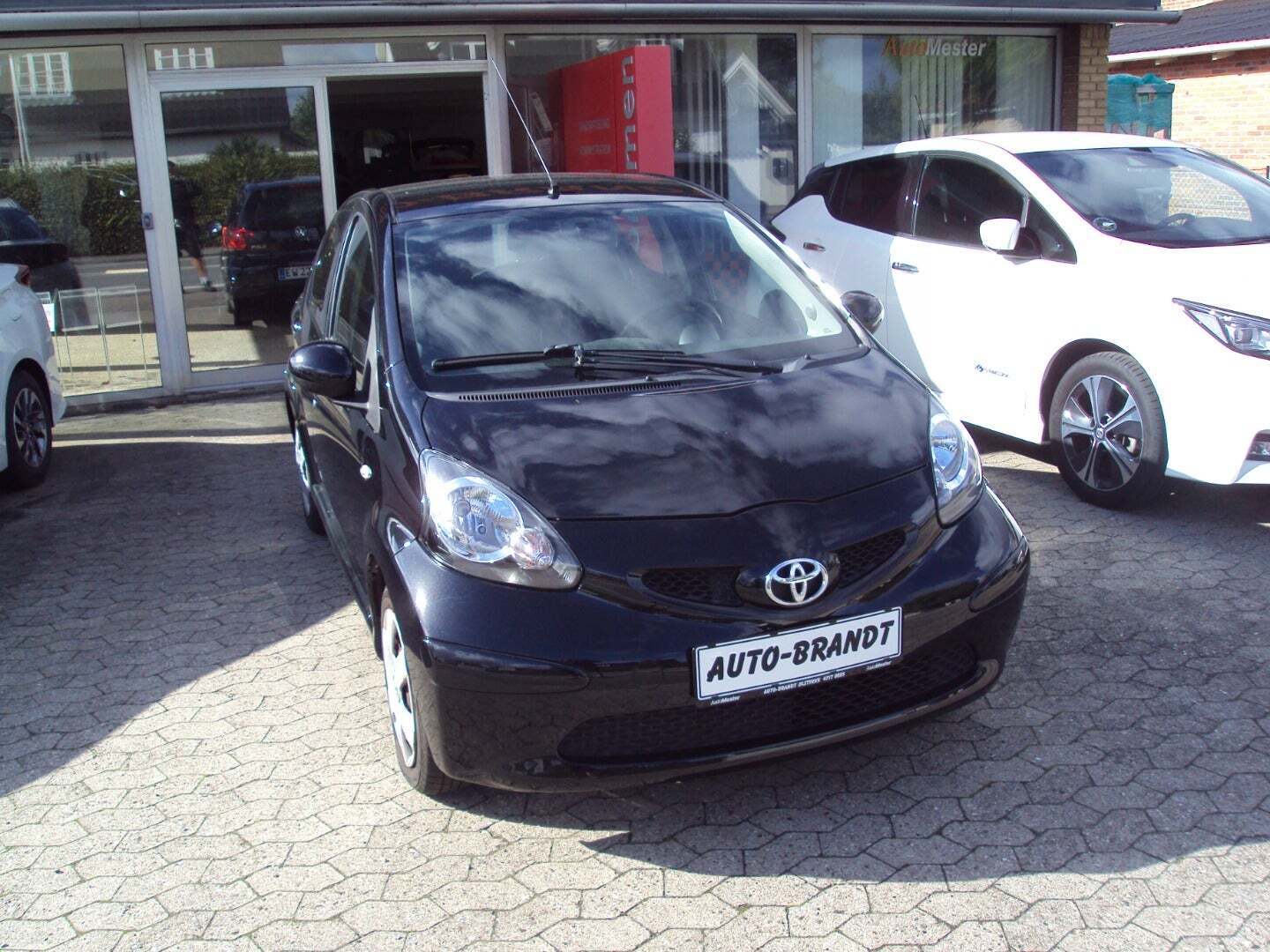 Blå Toyota Aygo fra 2008