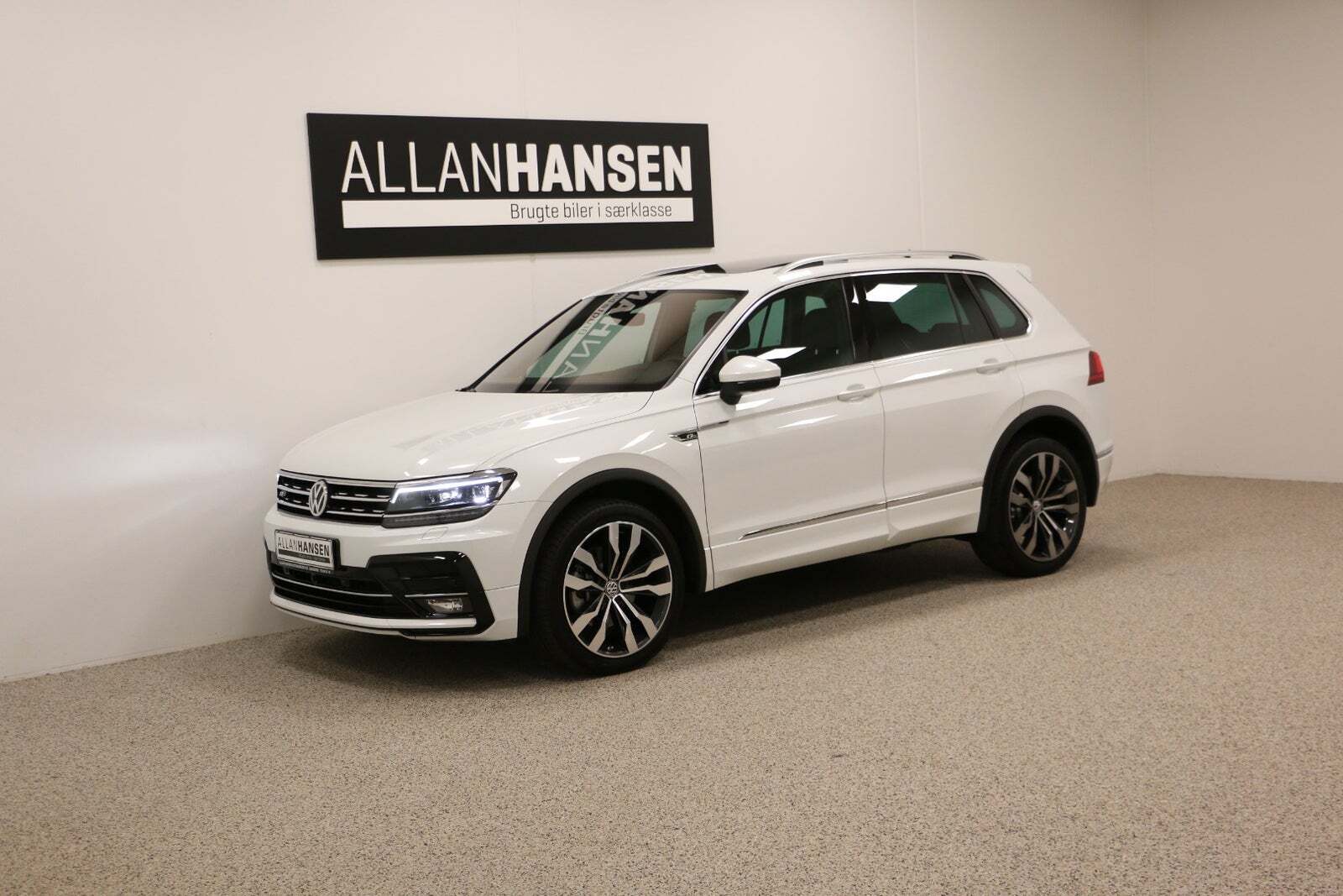 Hvid VW Tiguan fra 2019