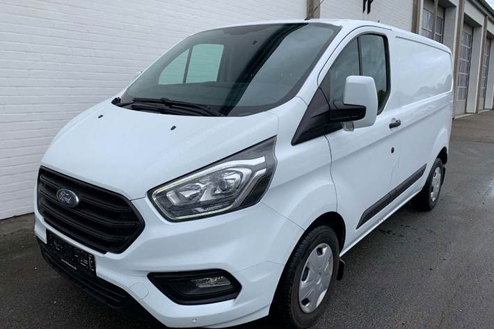 Hvid Ford Transit Custom 280S fra 2019 set udefra