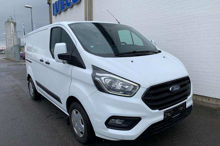 Hvid Ford Transit Custom 280 L1 fra 2019 set udefra