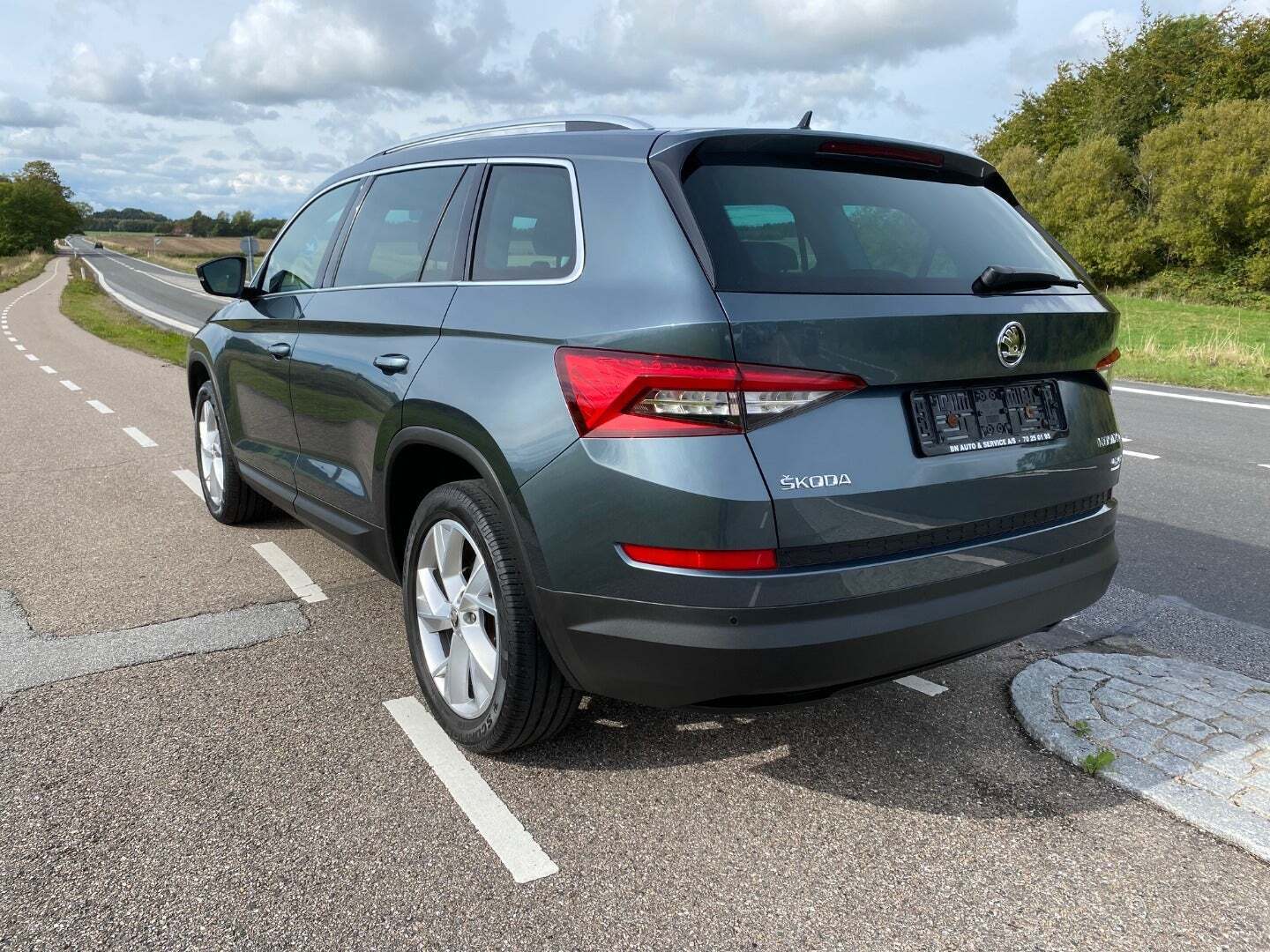 Grå Skoda Kodiaq fra 2019