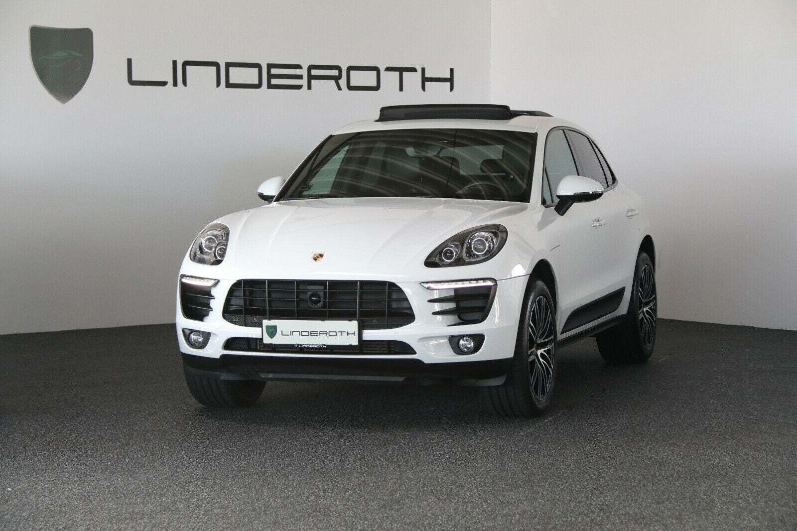 Hvid Porsche Macan S fra 2015