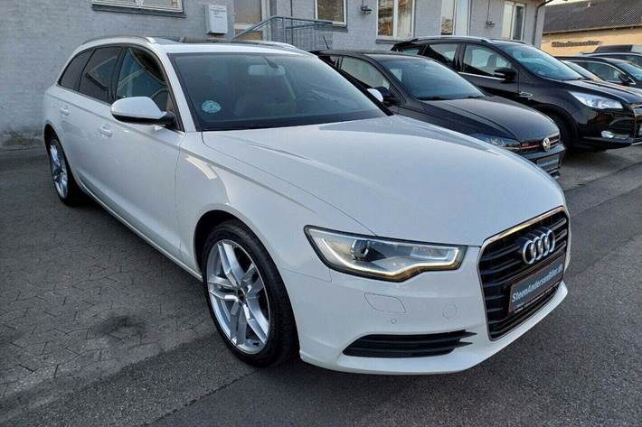 Hvid Audi A6 fra 2014