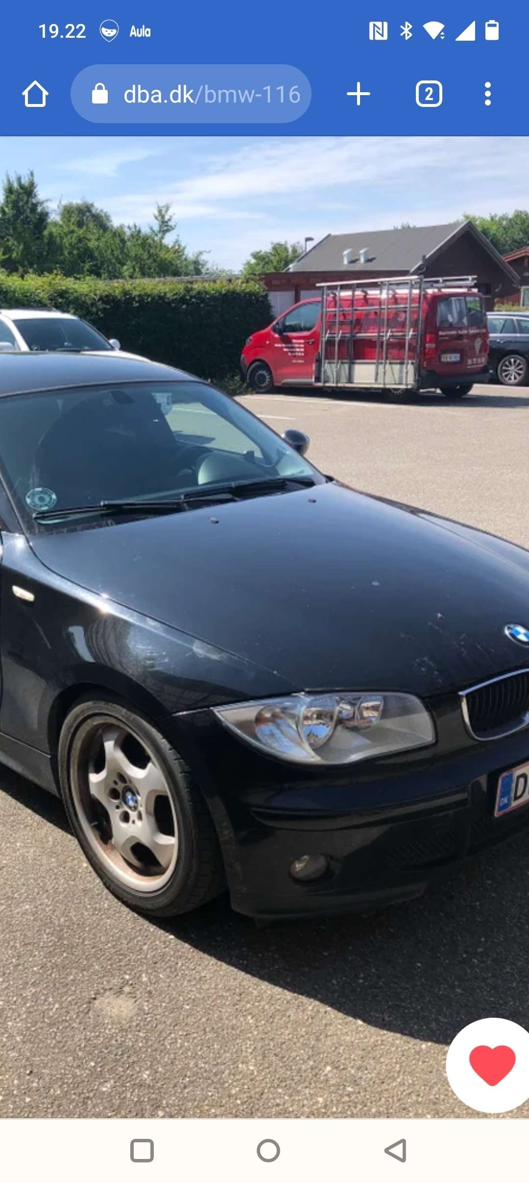 Sort BMW 116i fra 2004