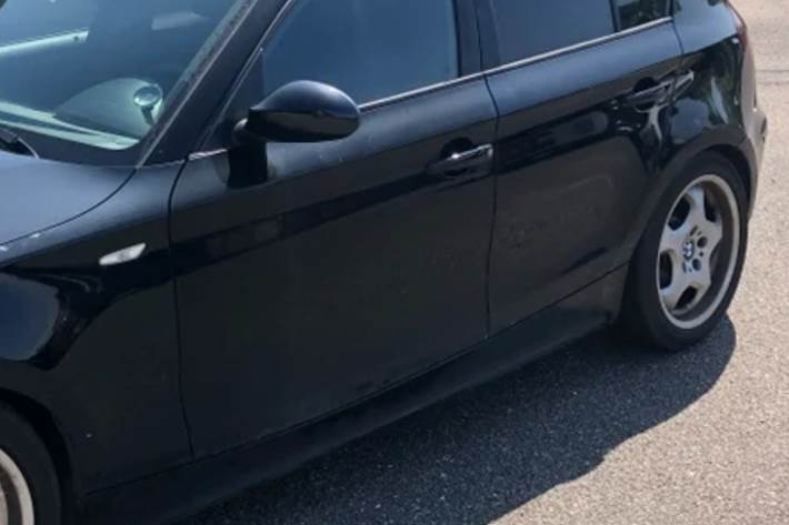 Sort BMW 116i fra 2004