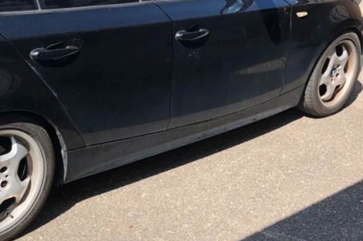 Sort BMW 116i fra 2004