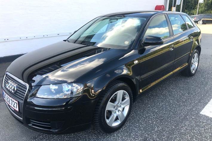 Sort Audi A3 fra 2008