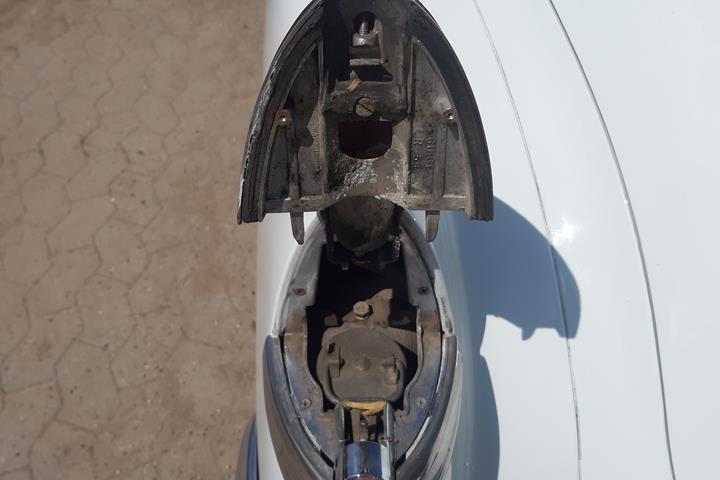Hvid Cadillac Fleetwood fra 1950