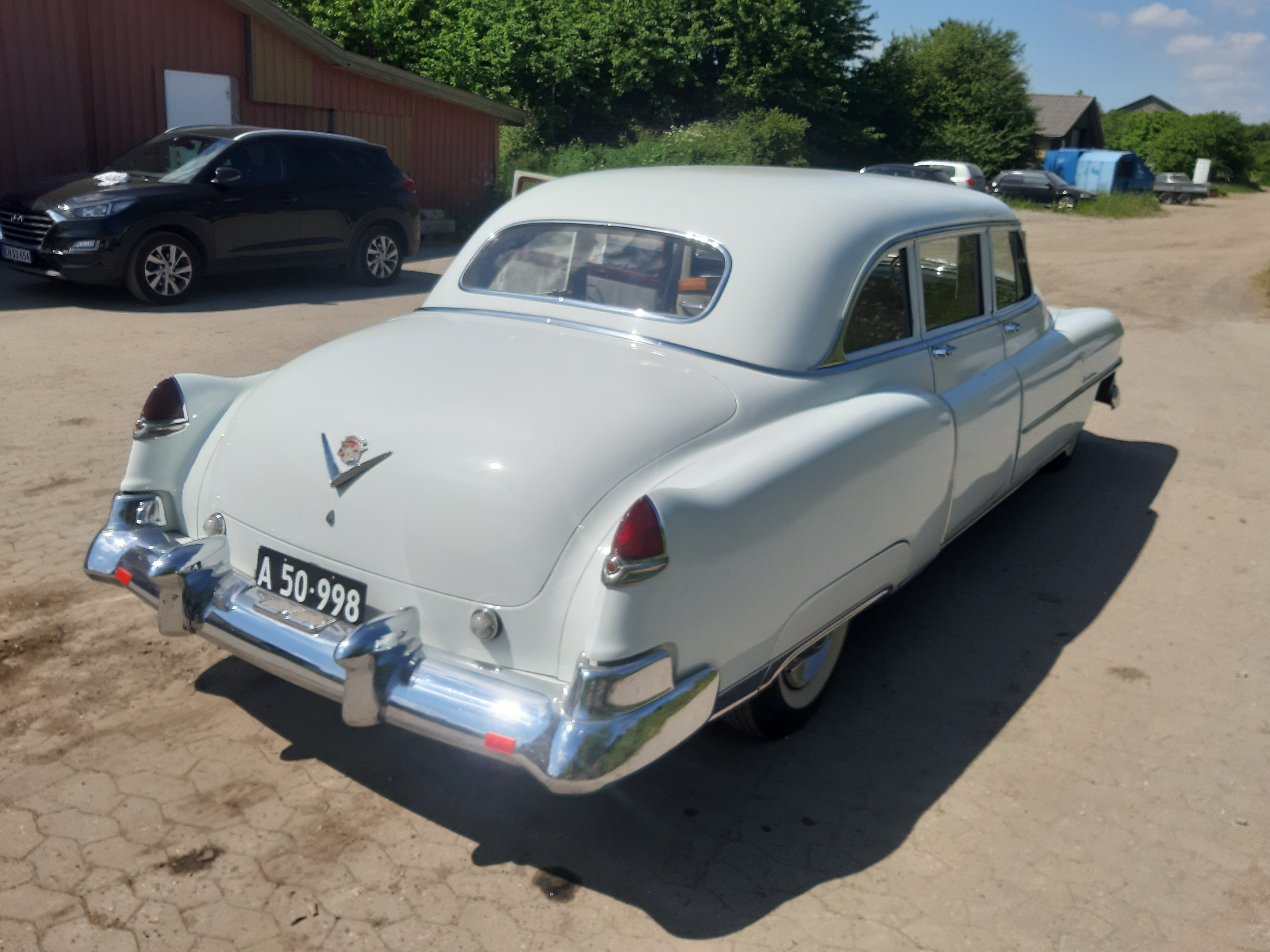 Hvid Cadillac Fleetwood fra 1950