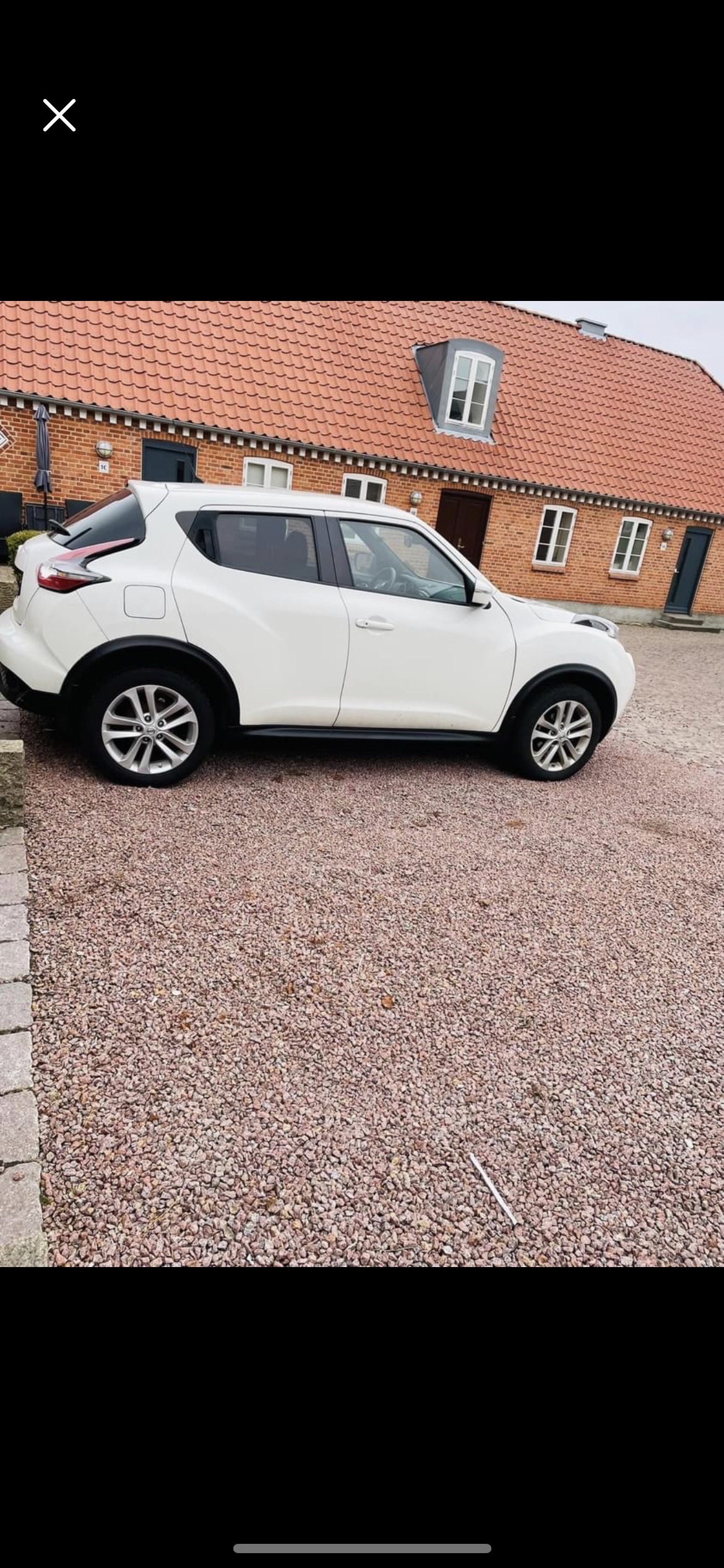 Hvid Nissan Juke fra 2016