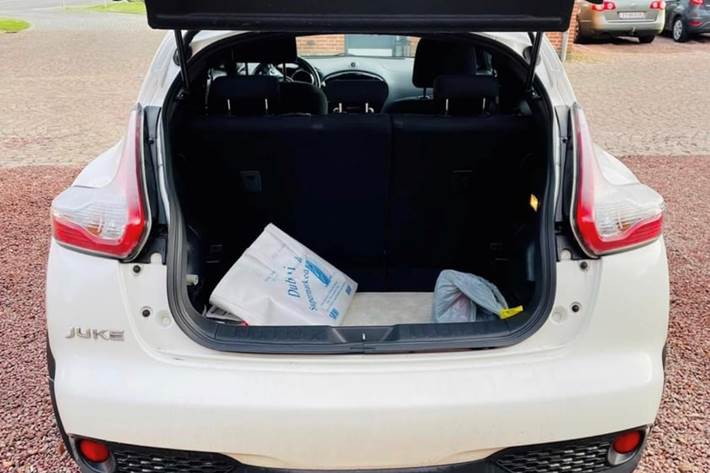 Hvid Nissan Juke fra 2016