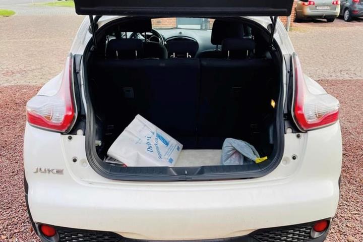 Hvid Nissan Juke fra 2016
