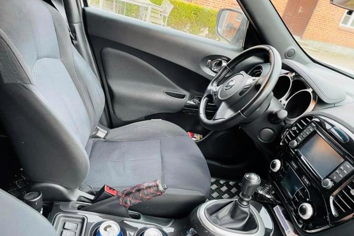 Hvid Nissan Juke fra 2016