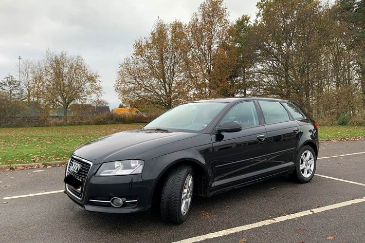 Sort Audi A3 fra 2011