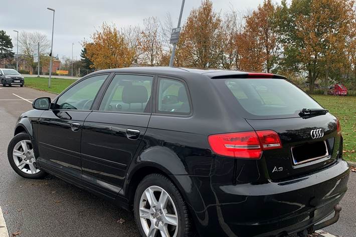 Sort Audi A3 fra 2011