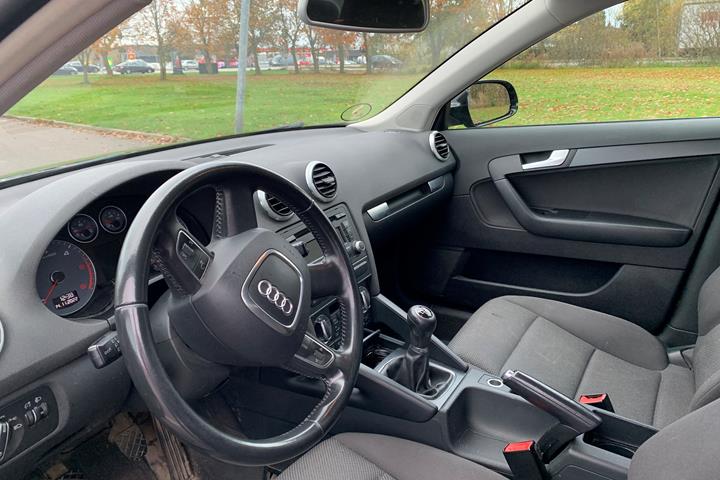 Sort Audi A3 fra 2011