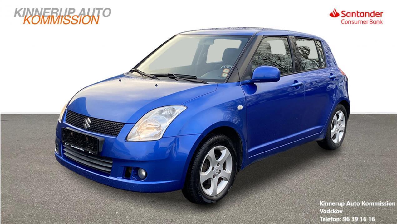 Blå Suzuki Swift fra 2007