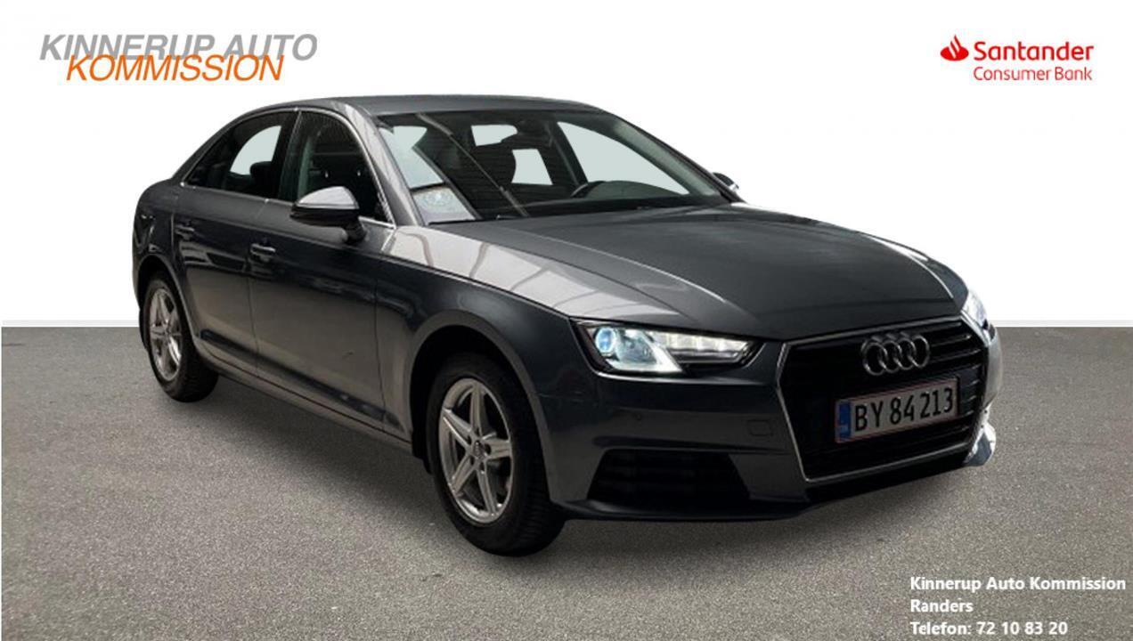 Grå Audi A4 fra 2018