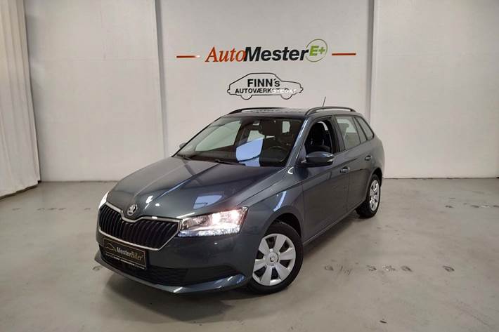 Grå Skoda Fabia fra 2019