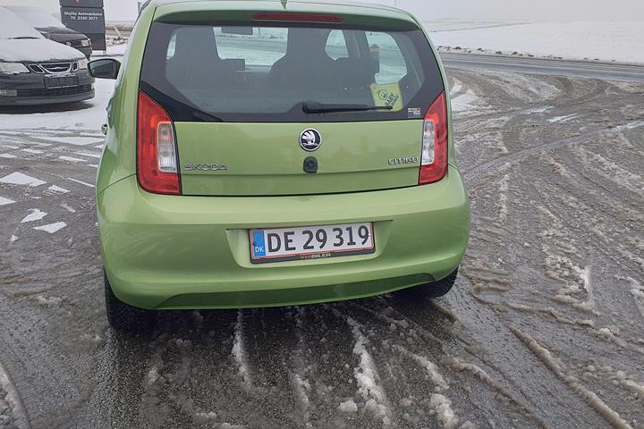 Grøn Skoda Citigo fra 2012