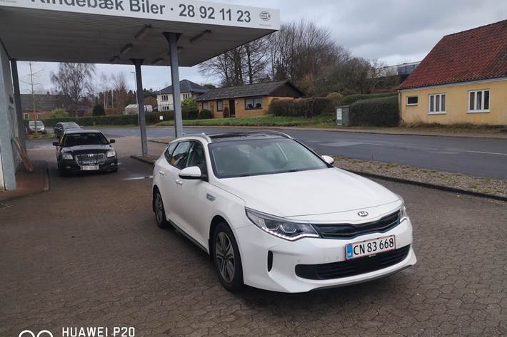 Hvid Kia Optima fra 2018