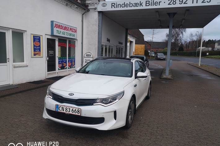 Hvid Kia Optima fra 2018