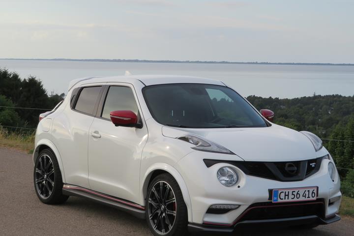 Hvid Nissan Juke fra 2015