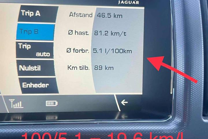Sort Jaguar XF fra 2009