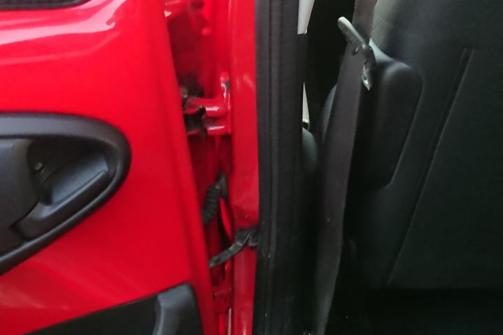 Rød Toyota Aygo fra 2012