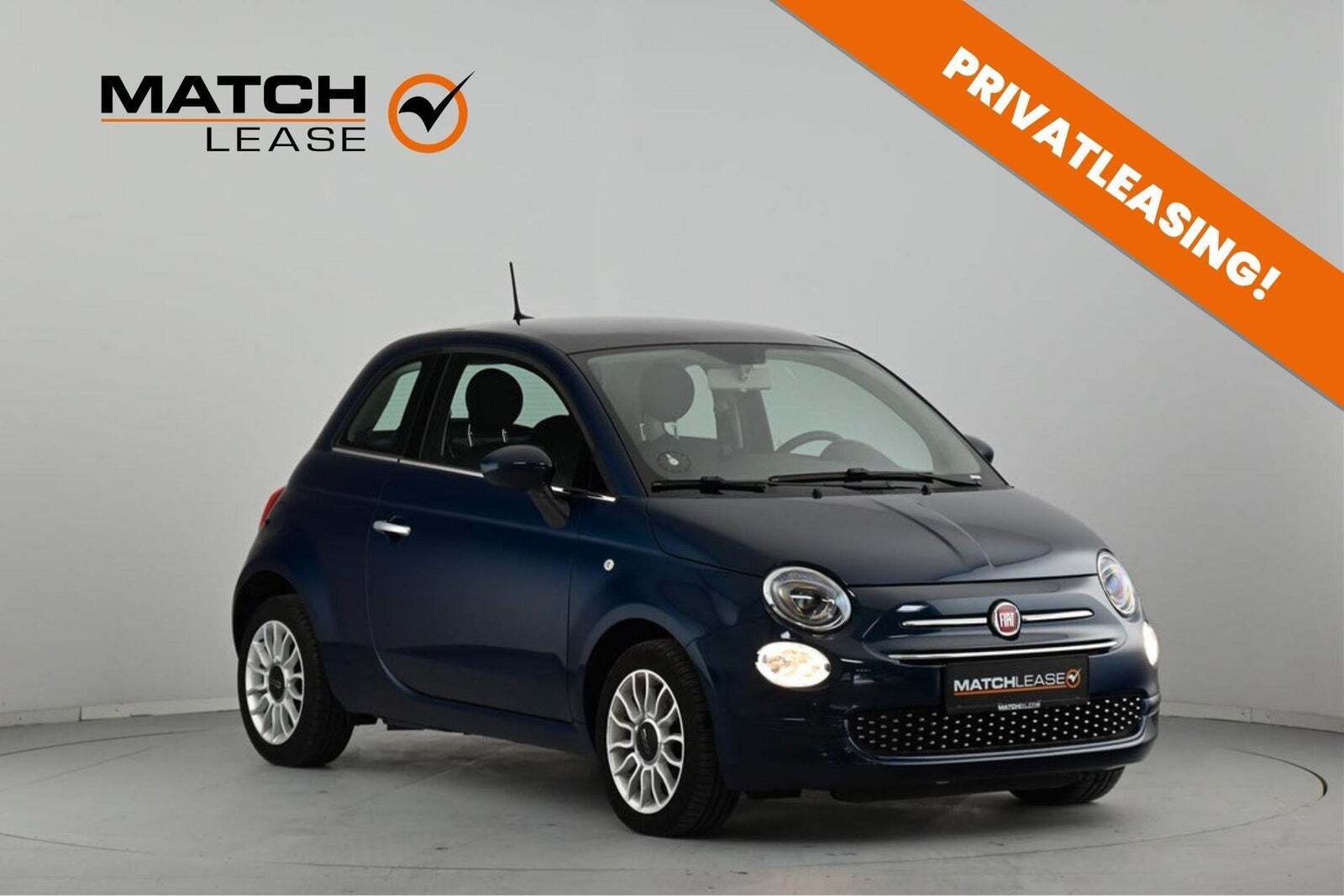 Beige Fiat 500 fra 2019