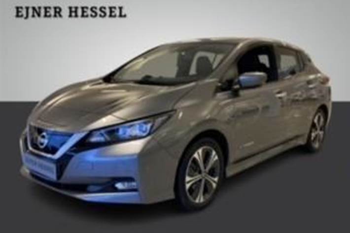 Grå Nissan Leaf fra 2019