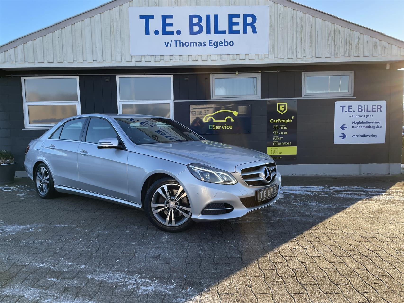 Sølv Mercedes E350 d fra 2014