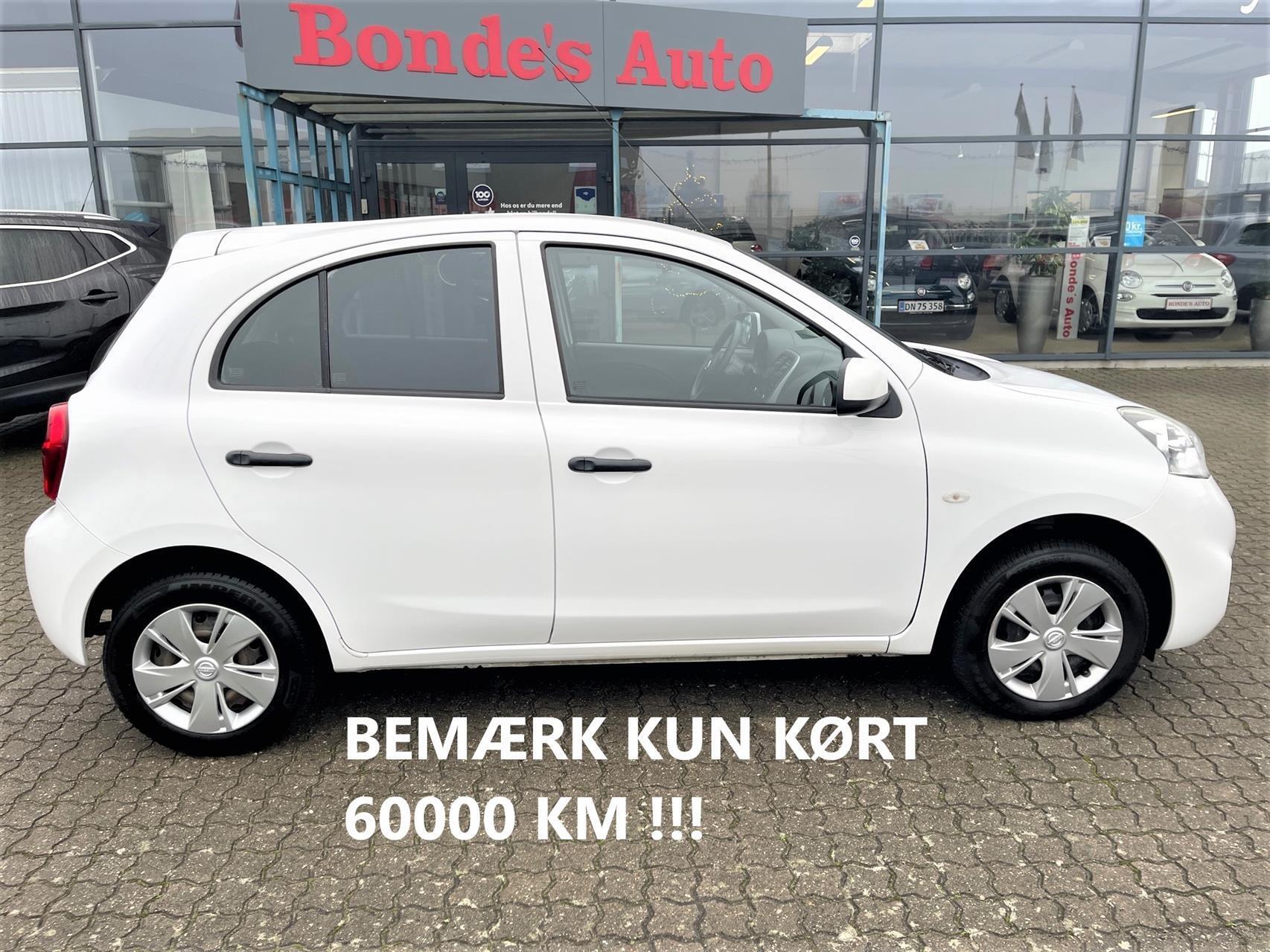 Hvid Nissan Micra fra 2014