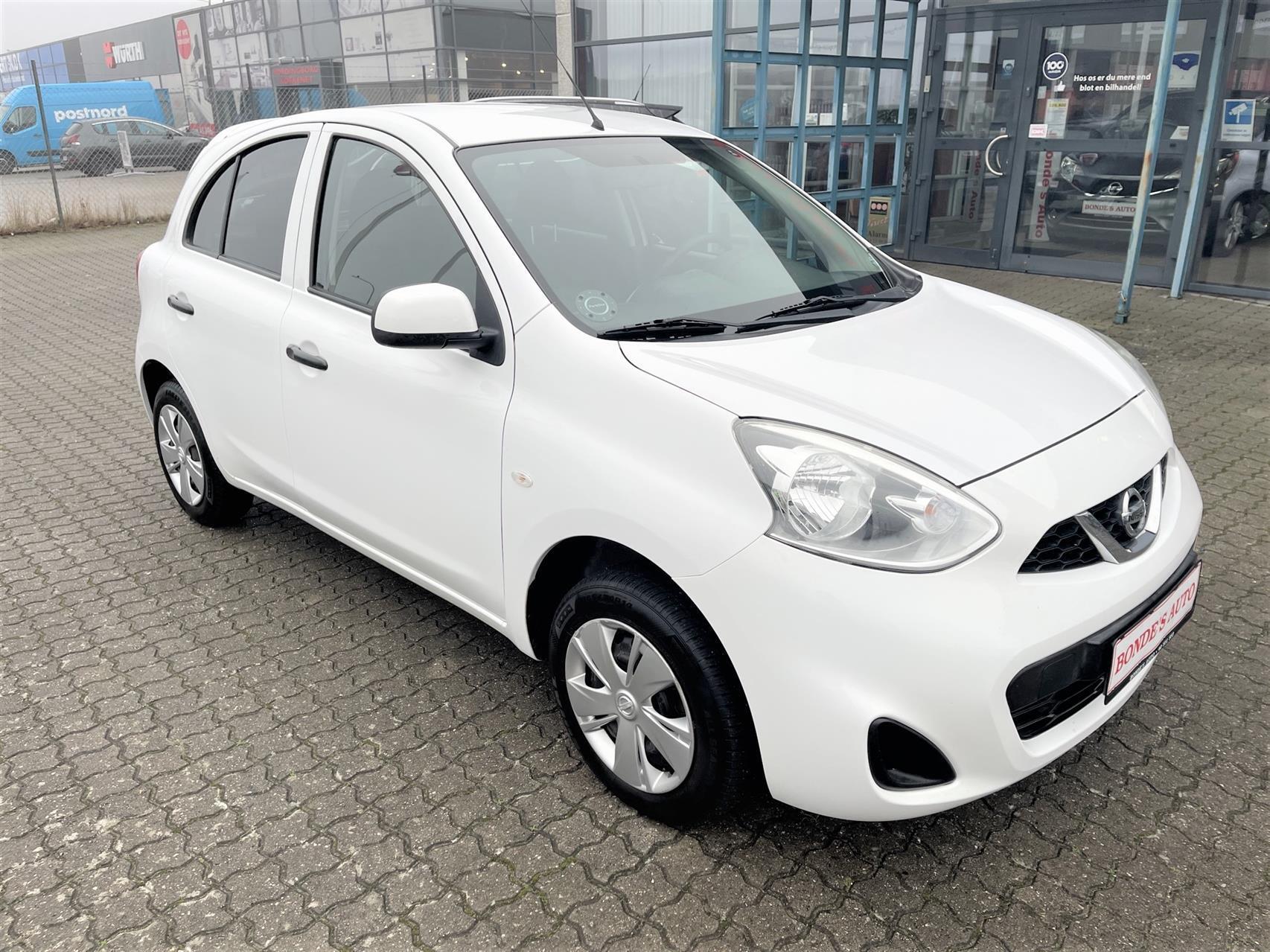 Hvid Nissan Micra fra 2014
