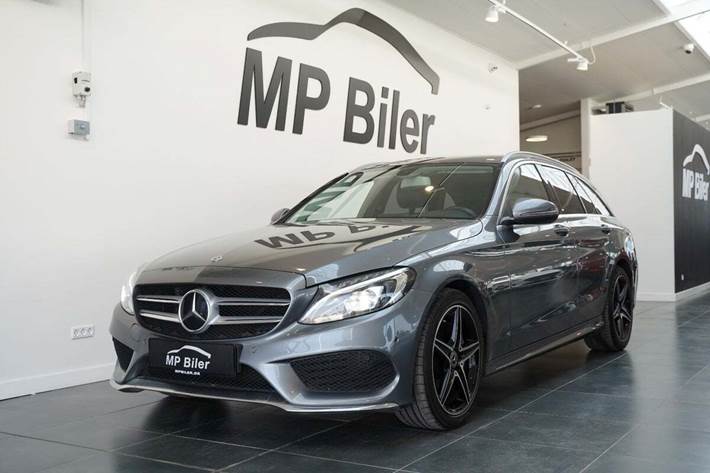 Grå Mercedes C200 fra 2018