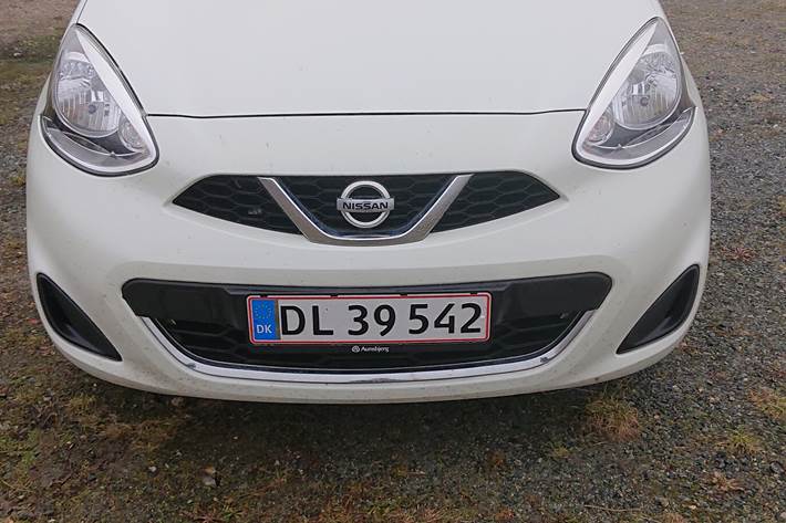 Hvid Nissan Micra fra 2016