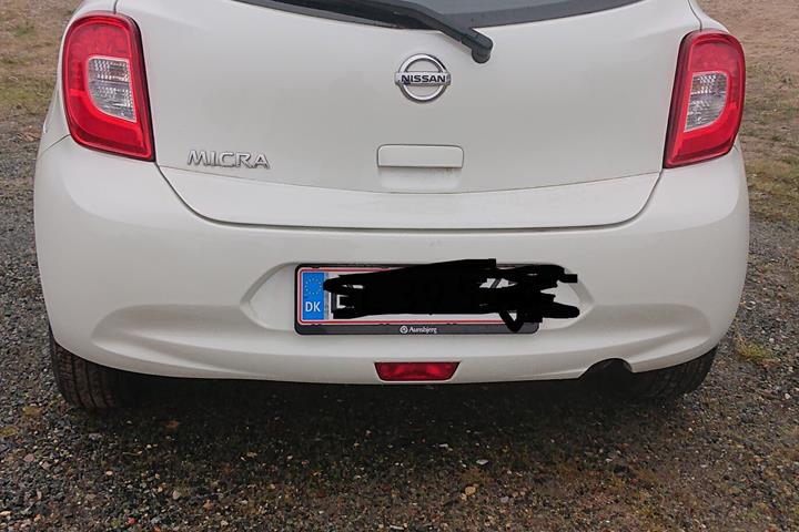 Hvid Nissan Micra fra 2016