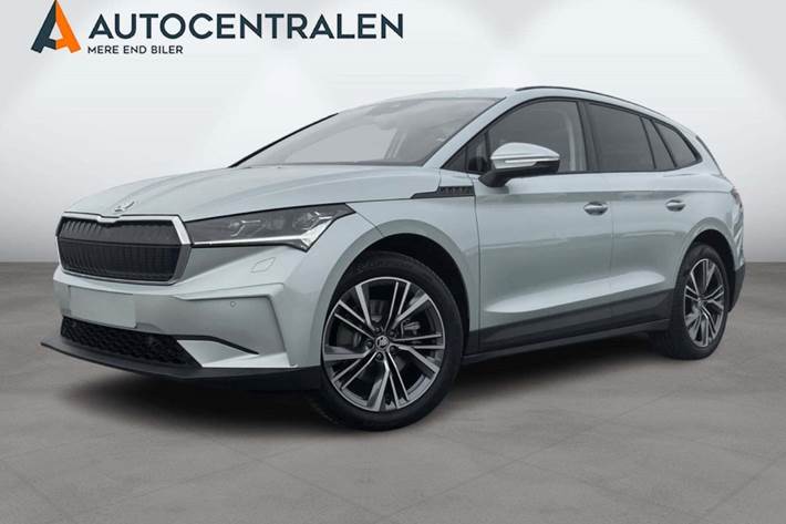 Grå Skoda Enyaq fra 2023