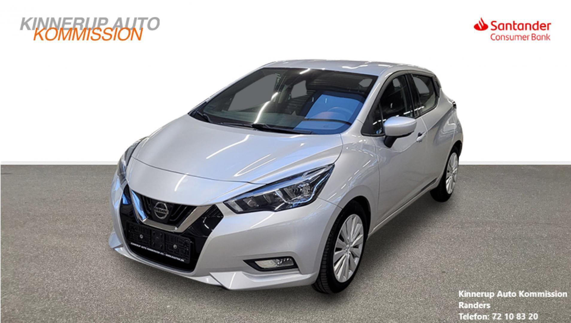 Sølv Nissan Micra fra 2018