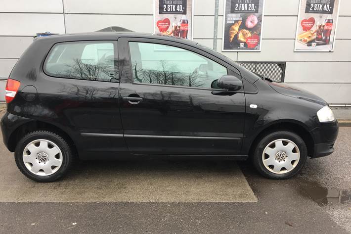 Sort VW Fox fra 2005