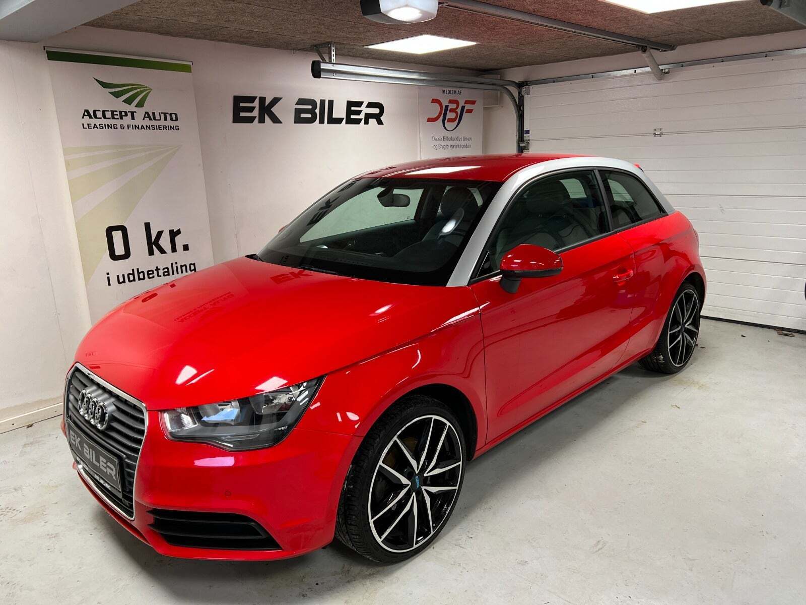 Rød Audi A1 fra 2014