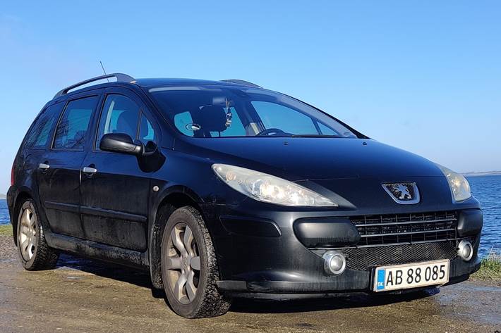 Sort Peugeot 307 fra 2006